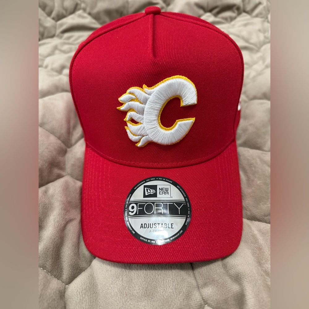 Calgary Flames NHL 9FORTY A-Frame Hat - Red | Adjustable